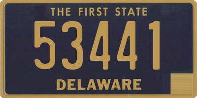 DE license plate 53441