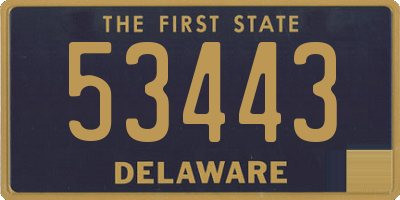 DE license plate 53443