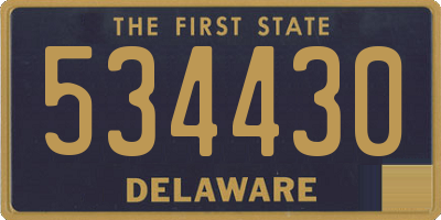 DE license plate 534430