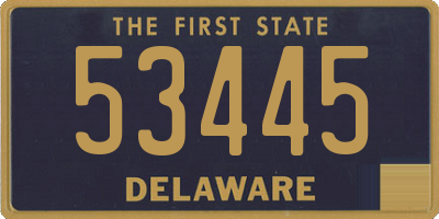 DE license plate 53445