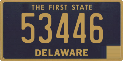 DE license plate 53446
