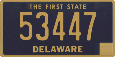 DE license plate 53447