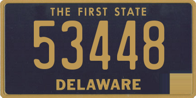 DE license plate 53448