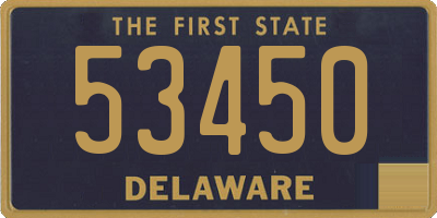 DE license plate 53450