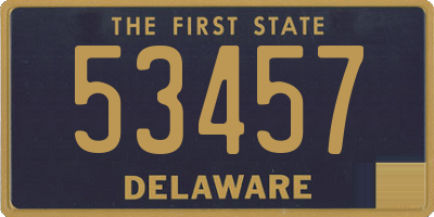 DE license plate 53457