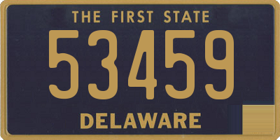 DE license plate 53459