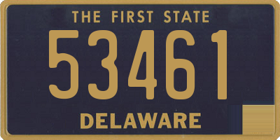 DE license plate 53461