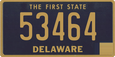 DE license plate 53464