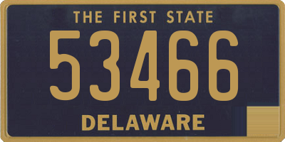 DE license plate 53466