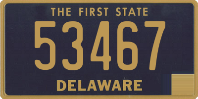 DE license plate 53467