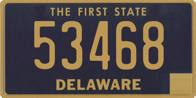 DE license plate 53468