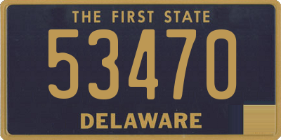 DE license plate 53470