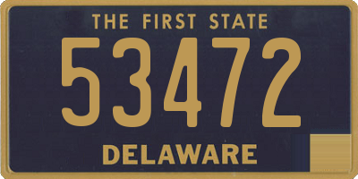 DE license plate 53472