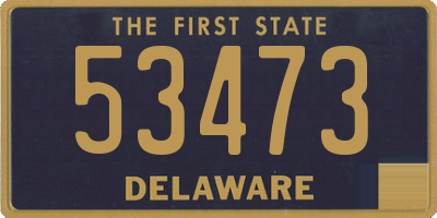 DE license plate 53473