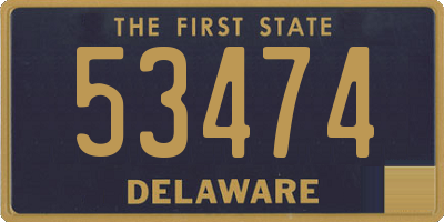 DE license plate 53474
