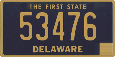 DE license plate 53476