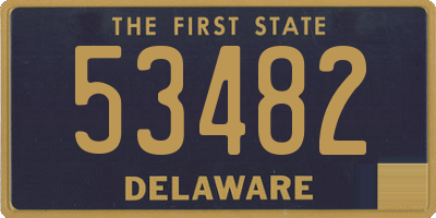 DE license plate 53482