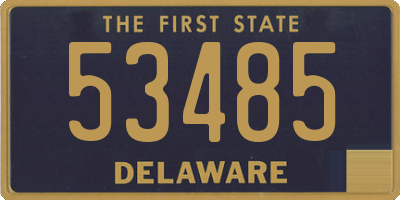 DE license plate 53485