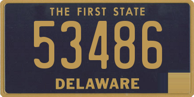 DE license plate 53486