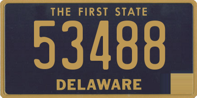 DE license plate 53488