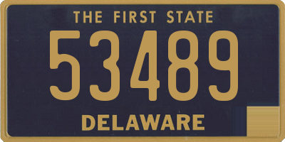 DE license plate 53489