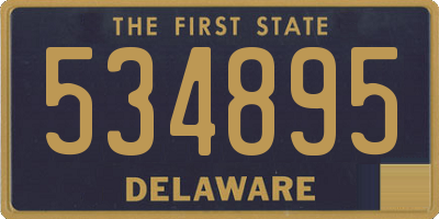 DE license plate 534895