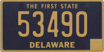 DE license plate 53490