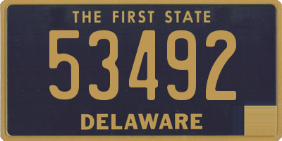 DE license plate 53492