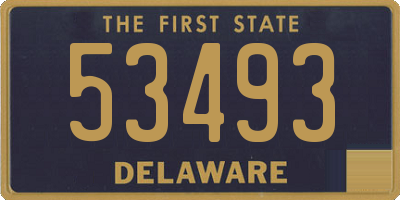 DE license plate 53493