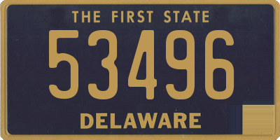 DE license plate 53496