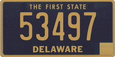 DE license plate 53497