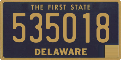 DE license plate 535018