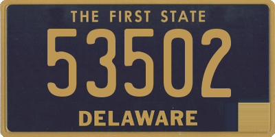 DE license plate 53502