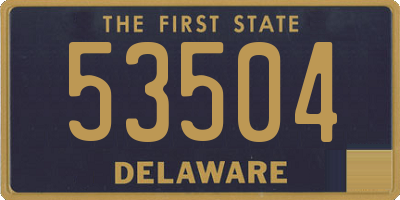 DE license plate 53504
