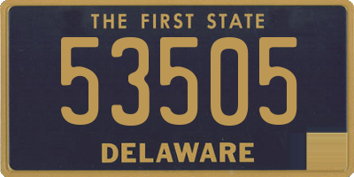 DE license plate 53505
