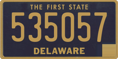 DE license plate 535057
