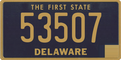 DE license plate 53507