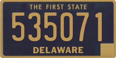 DE license plate 535071