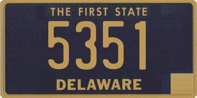 DE license plate 5351