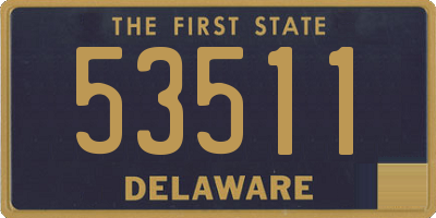DE license plate 53511