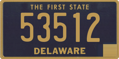 DE license plate 53512