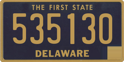DE license plate 535130