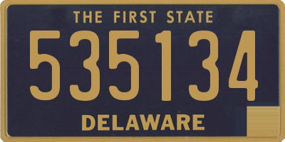 DE license plate 535134