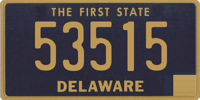 DE license plate 53515