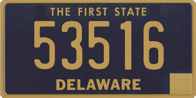 DE license plate 53516