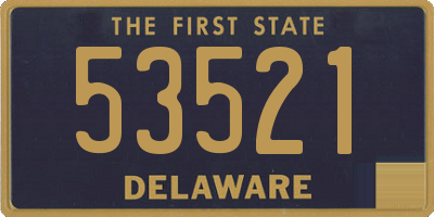 DE license plate 53521