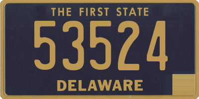 DE license plate 53524
