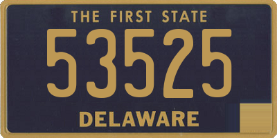 DE license plate 53525
