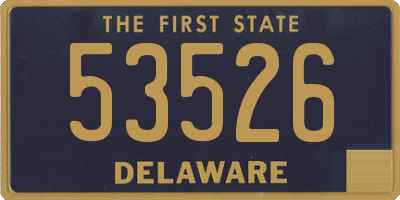 DE license plate 53526