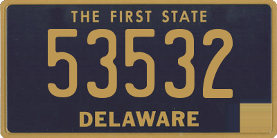 DE license plate 53532